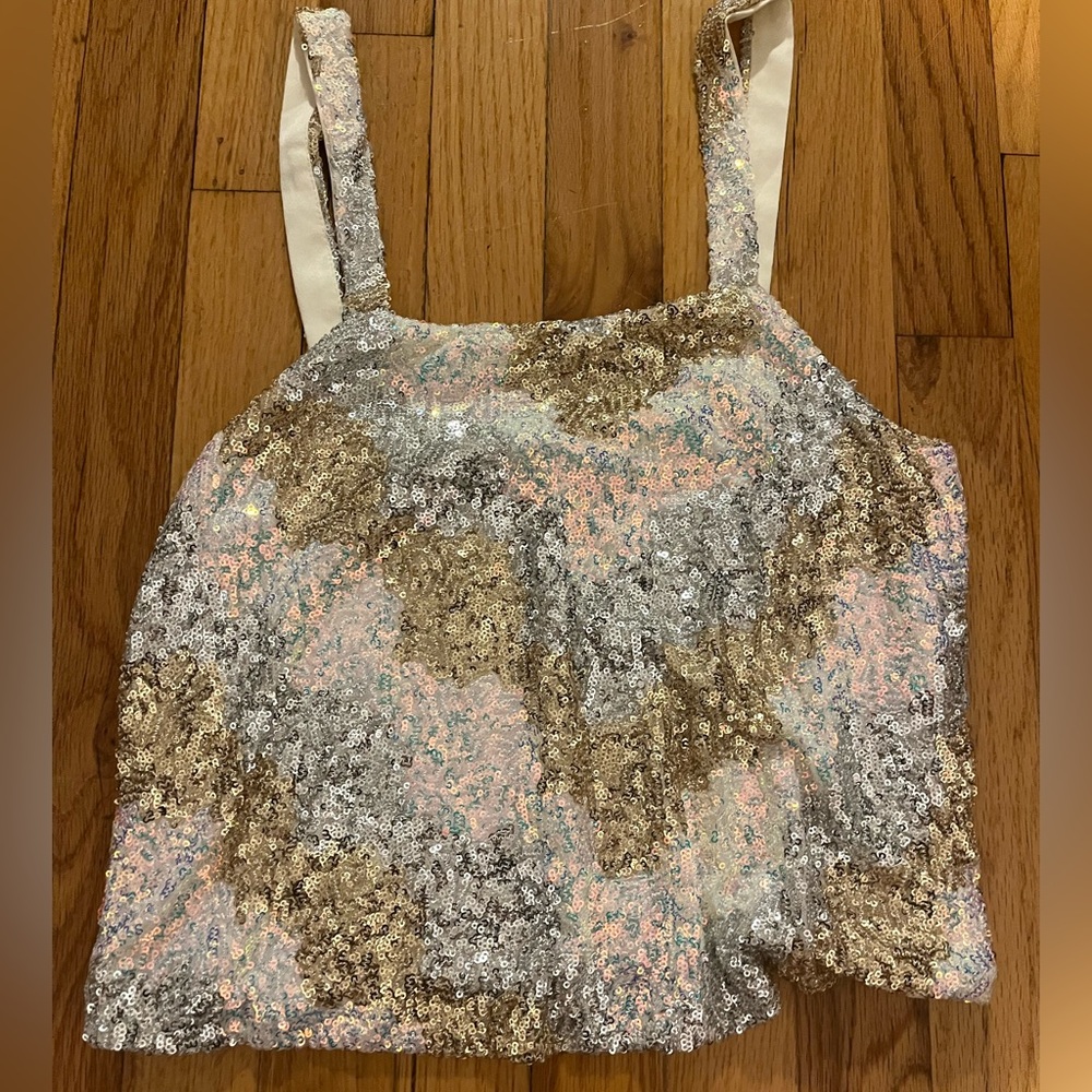 Anthropologie sequins top